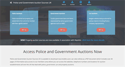 Desktop Screenshot of police-auctions.org.uk