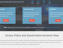 Tablet Screenshot of police-auctions.org.uk